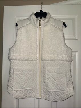 Lilly Pulitzer Women's Quilted & Sherpa Zip Vest